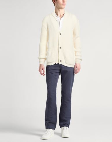 Man Cardigan Ivory Size 40 Wool, Acrylic