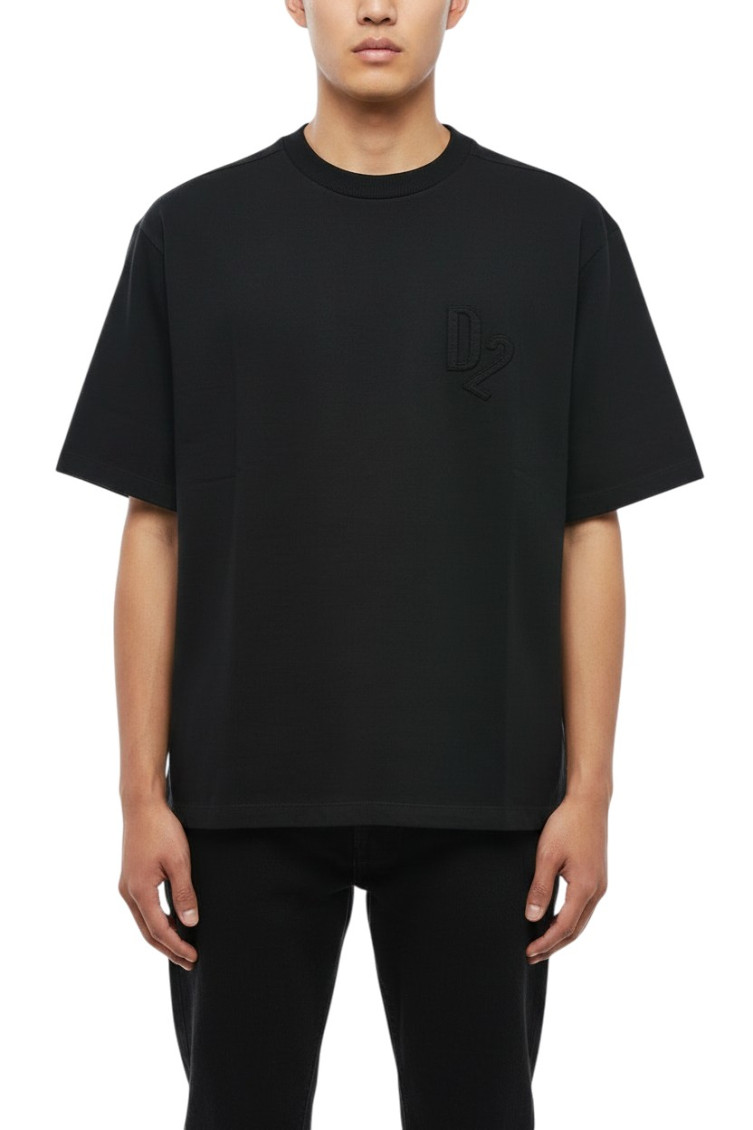 Black Logo Loose T-Shirt