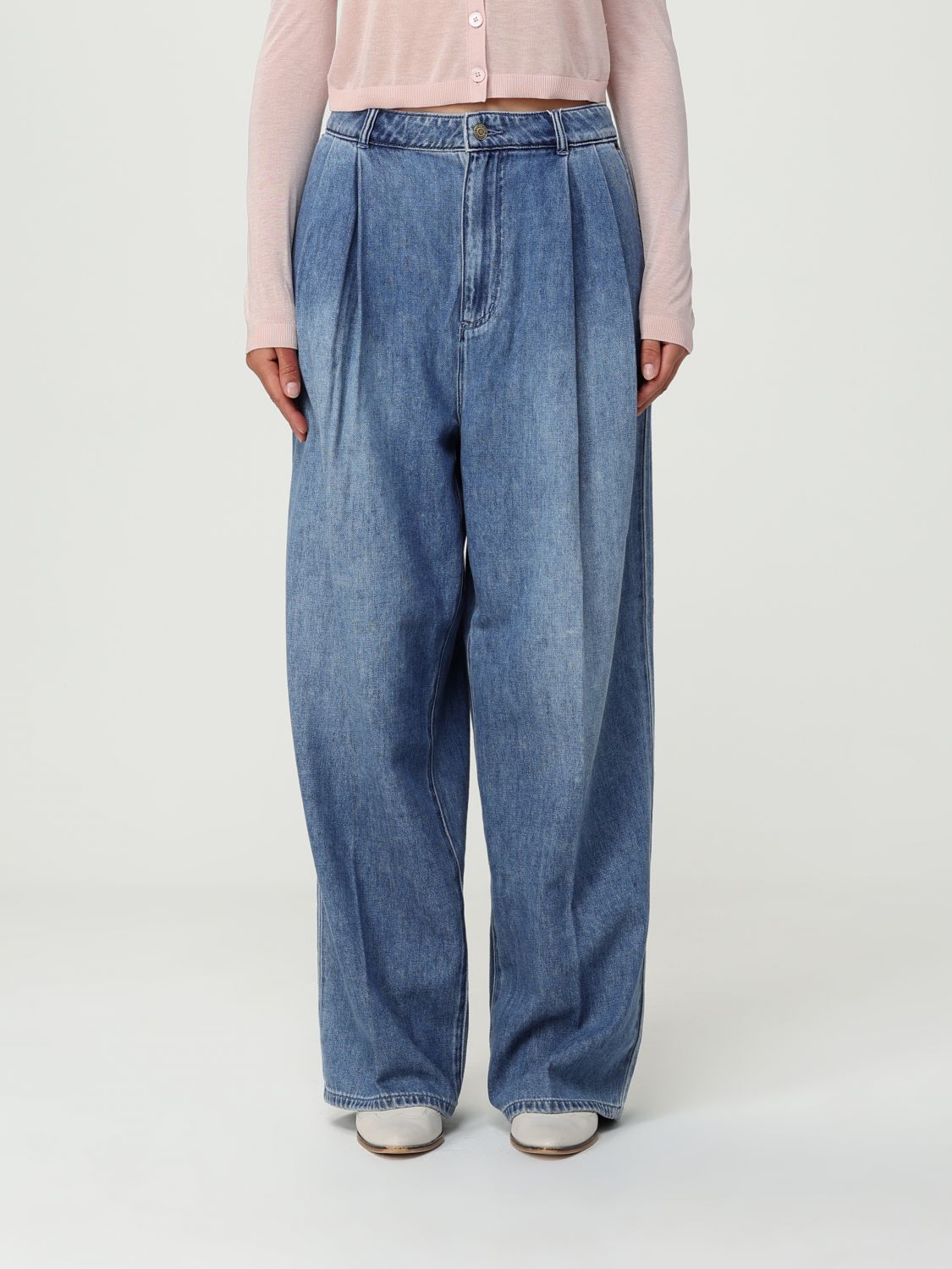 Pleated jeans - Blue