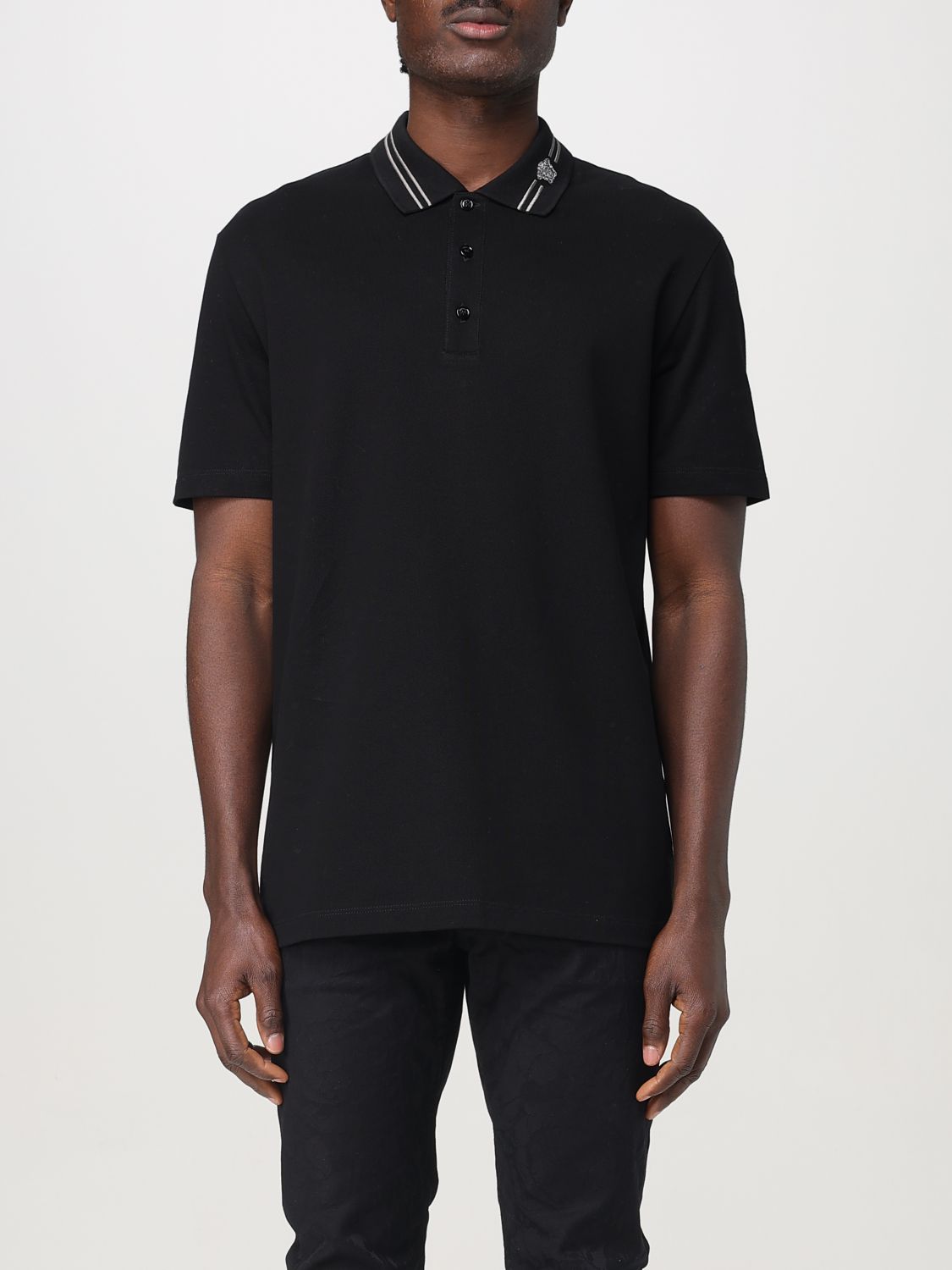 Polo Shirt Men color Black