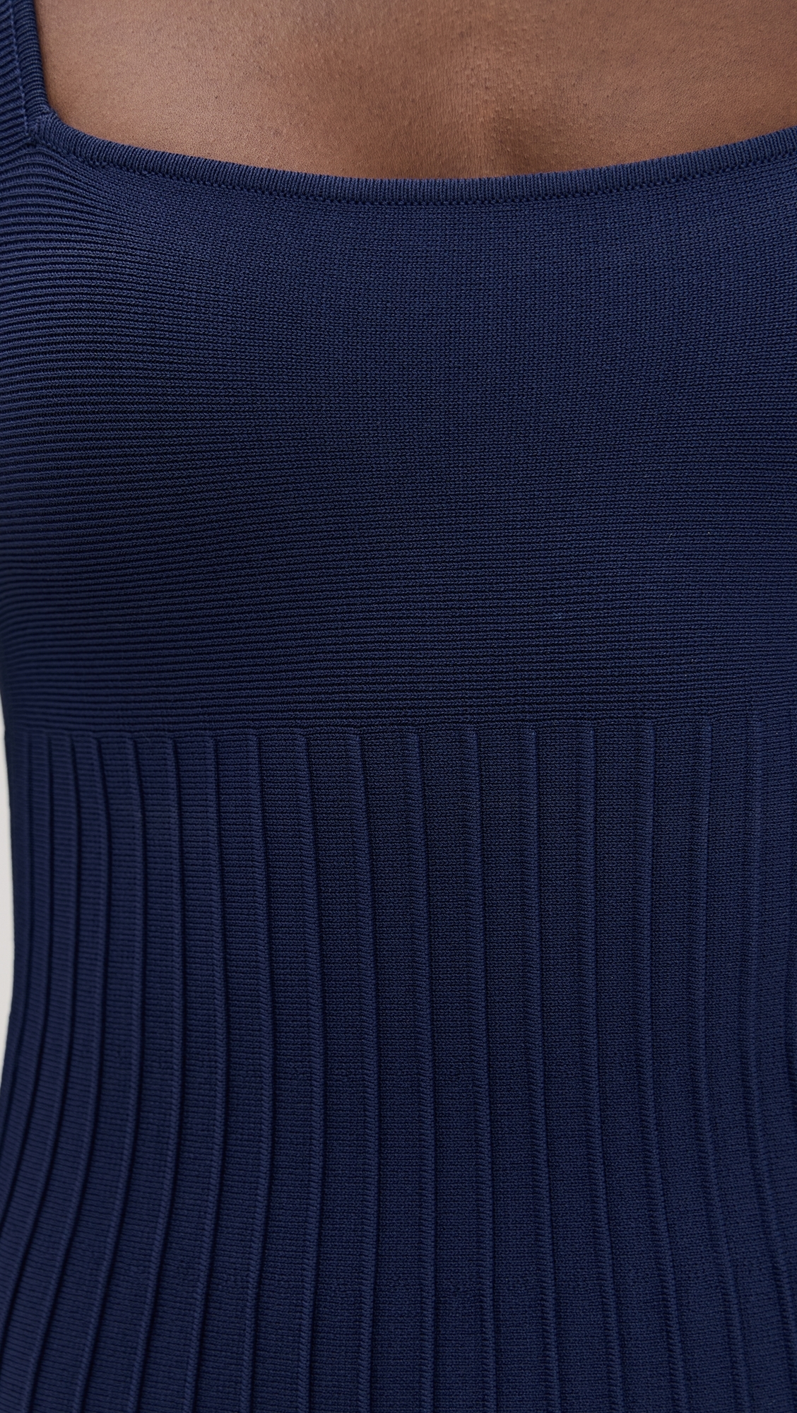 STAUD Ellison Mini Dress Navy