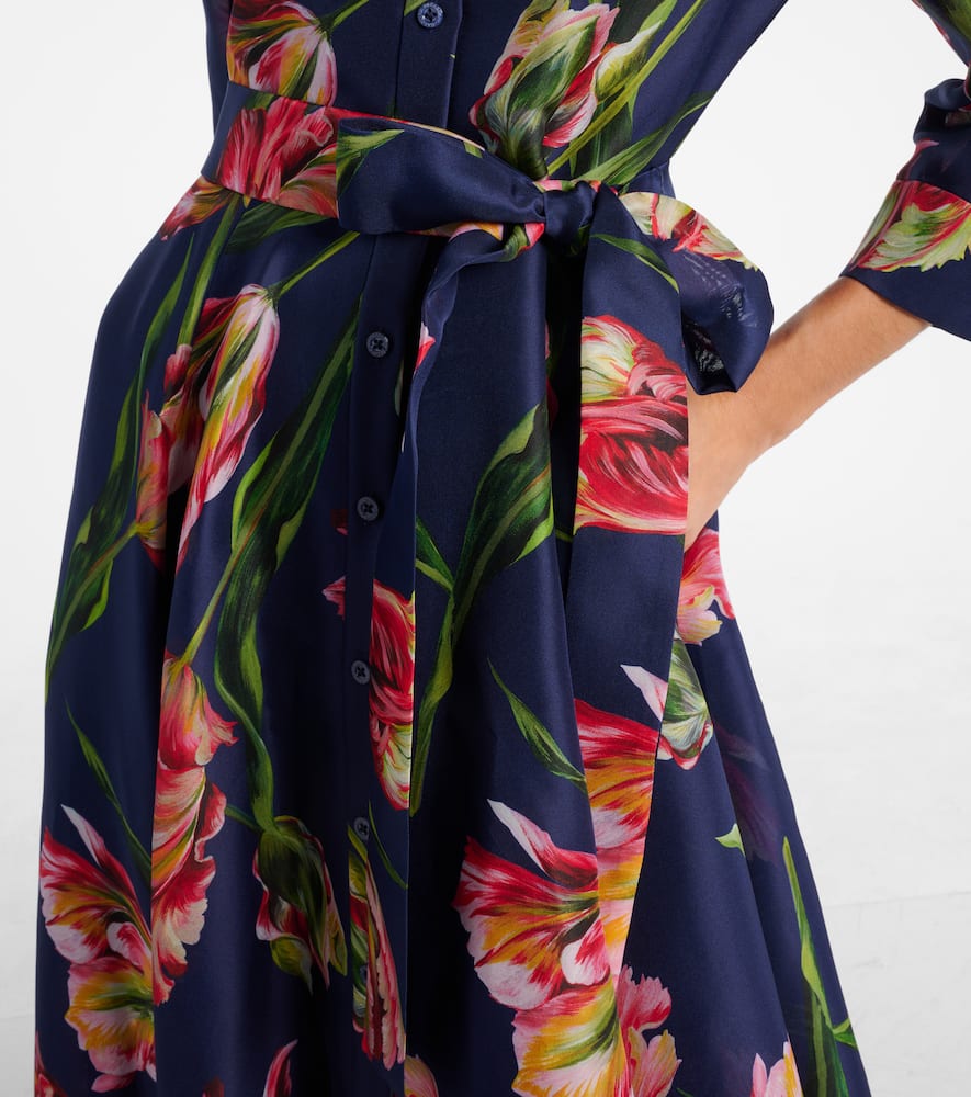 Floral gazar gown