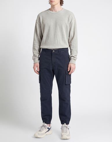 Man Pants Navy Size XS Cotton, Elastane