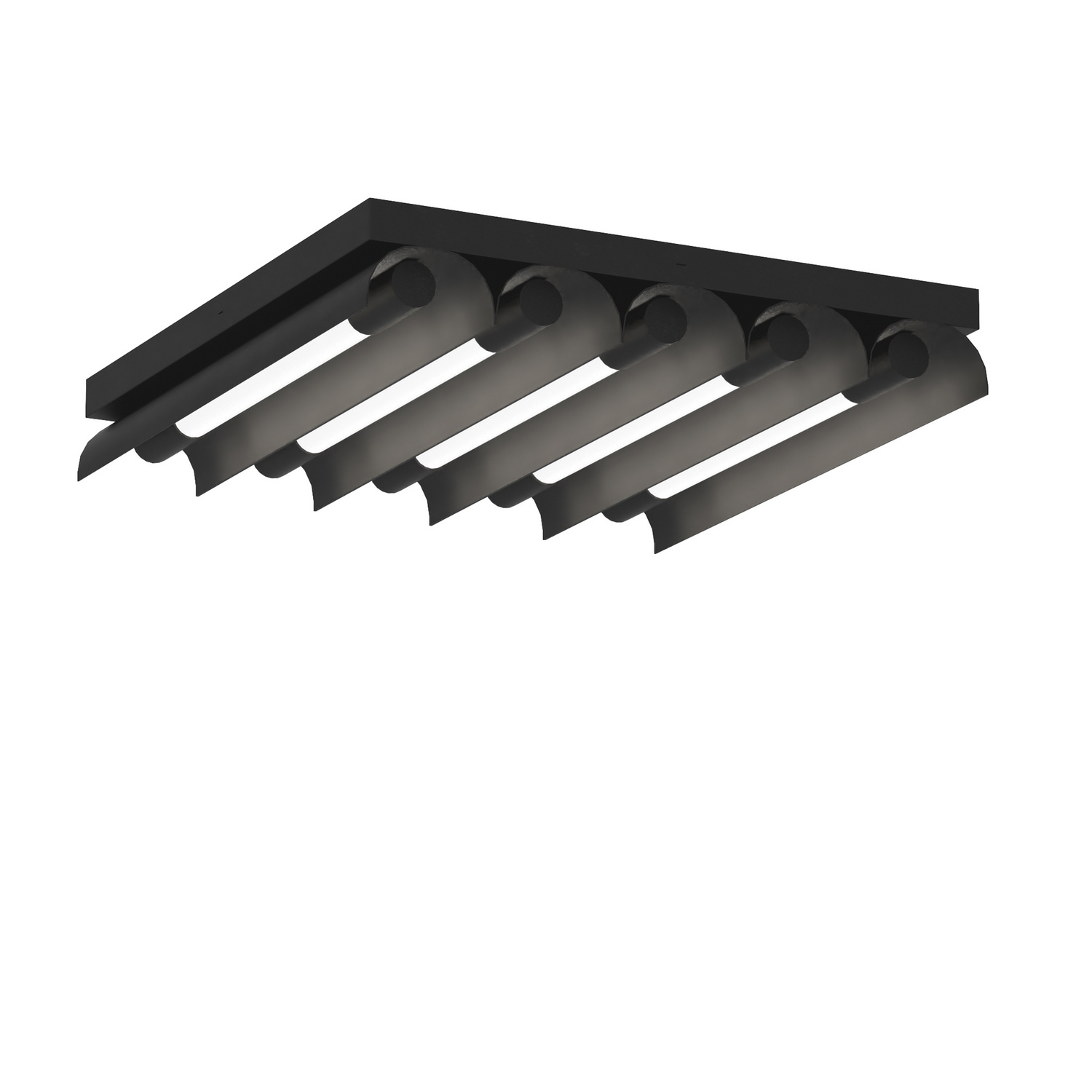 Visual Comfort Studio Carson 5-Light Ceiling Light in Midnight Black by Kelly Wearstler
