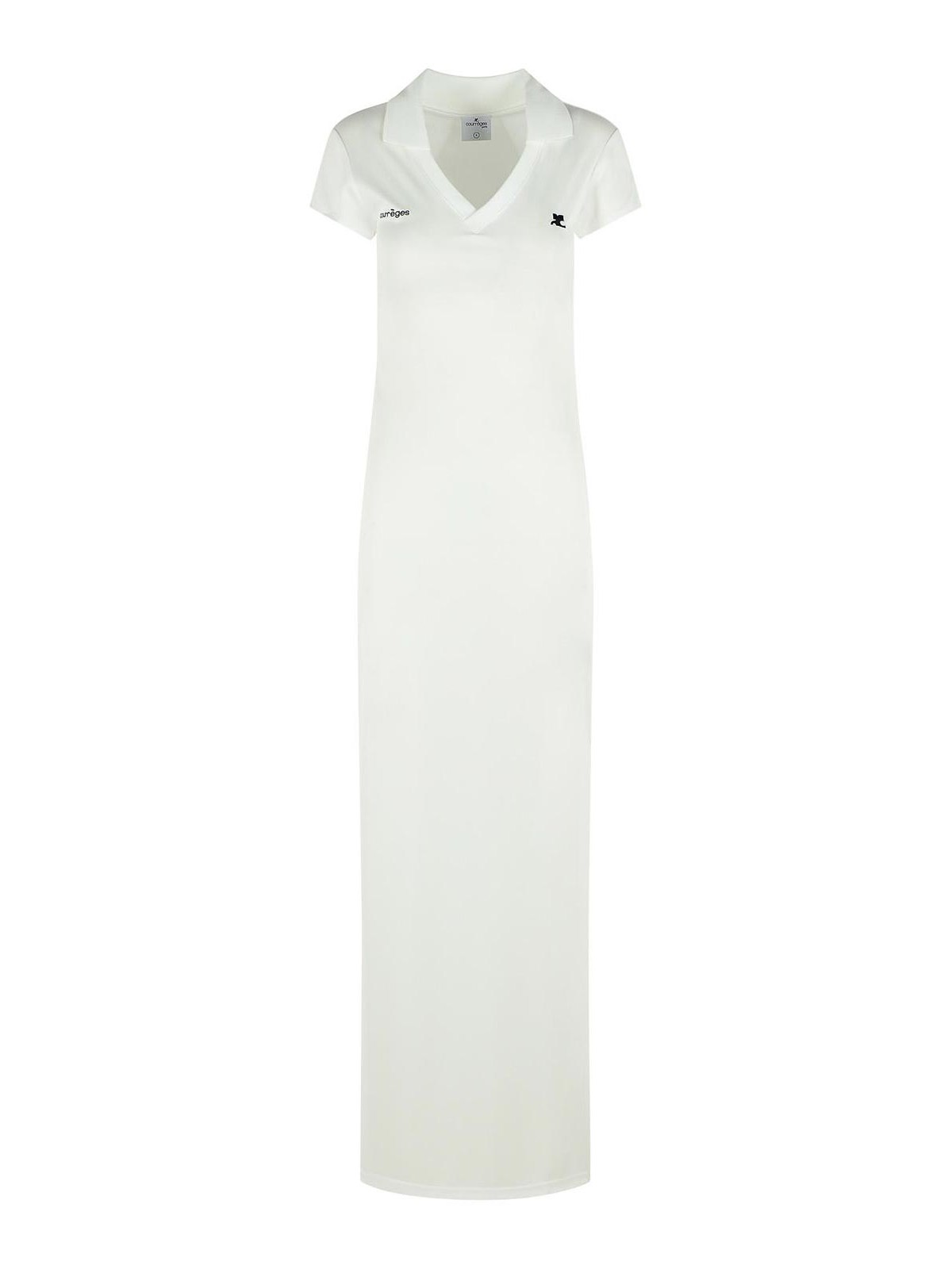 White Polyester Dress