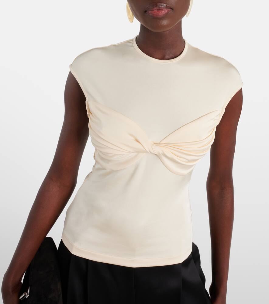 Paola gathered jersey top