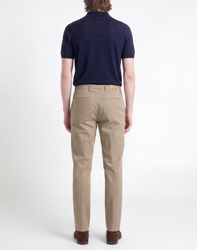 Man Pants Khaki Size 36 Cotton, Polyester, Elastane
