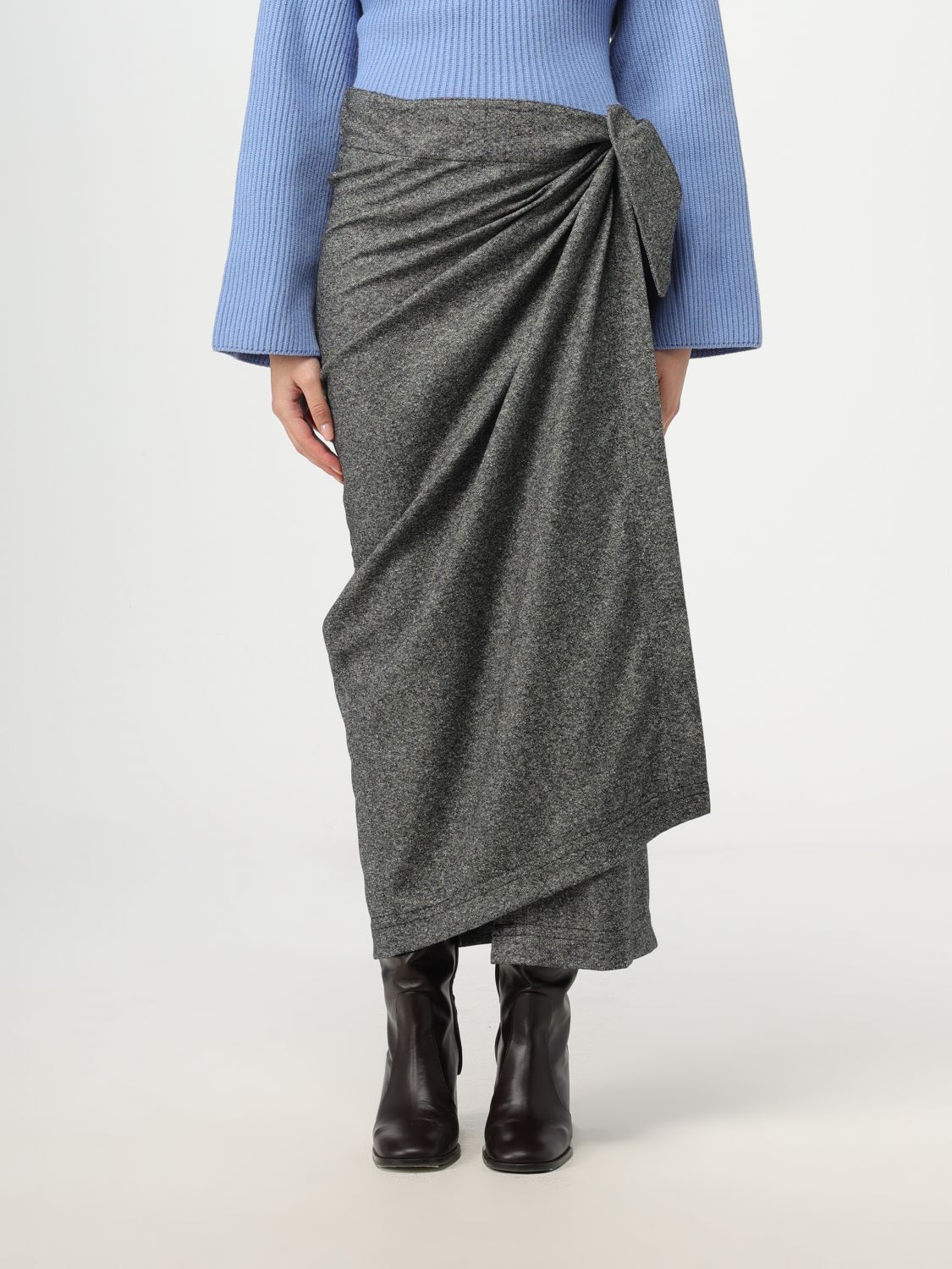 Skirt Woman color Grey