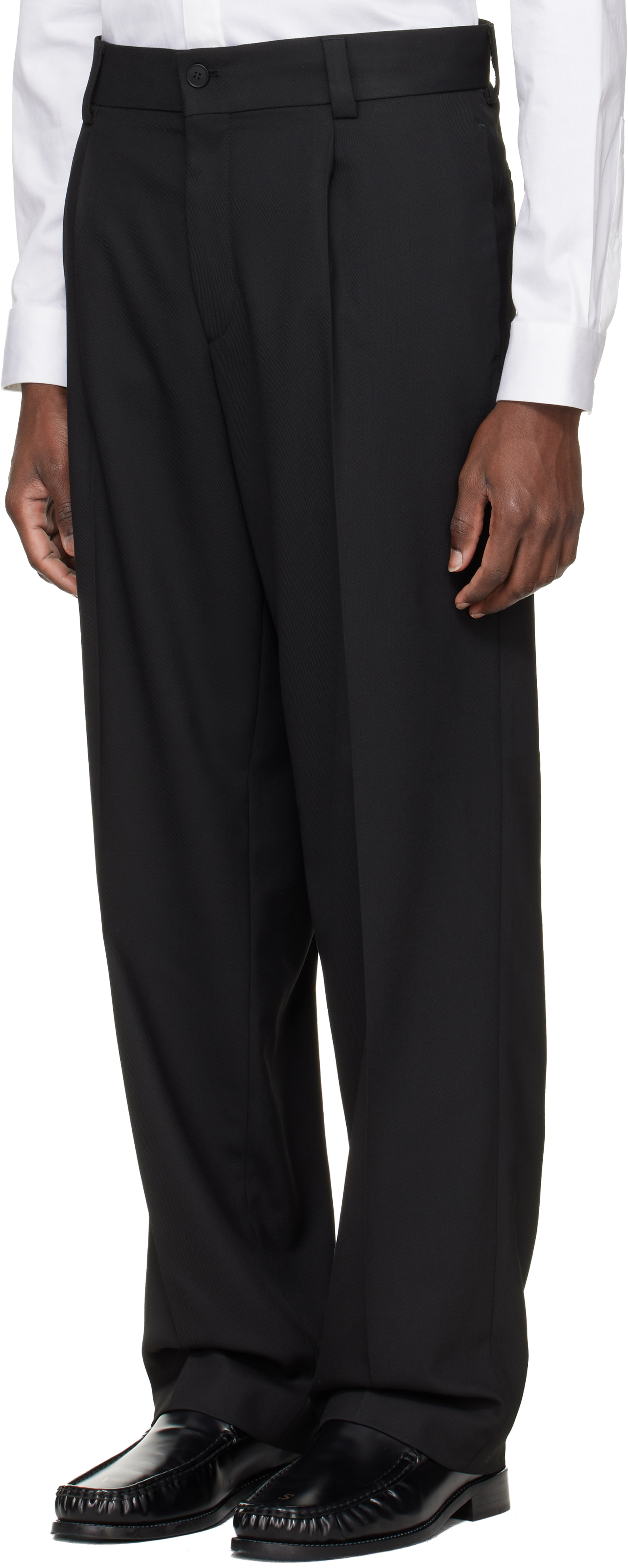 Black Two-Piece Modern-Fit Stretch Twill Suit