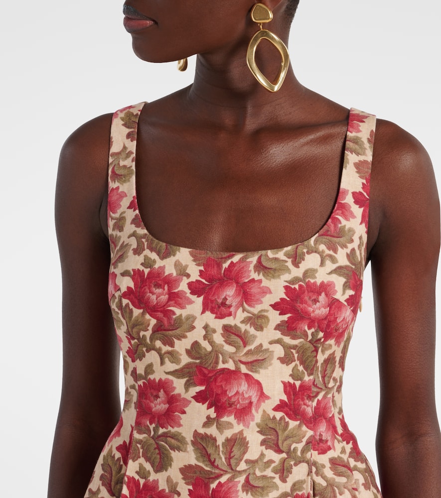 Rosalie floral linen top