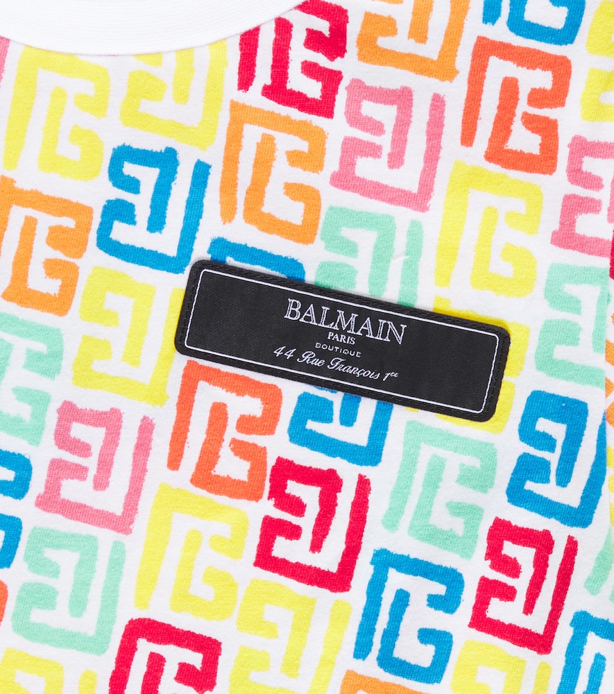 Balmain Kids Printed cotton T-shirt