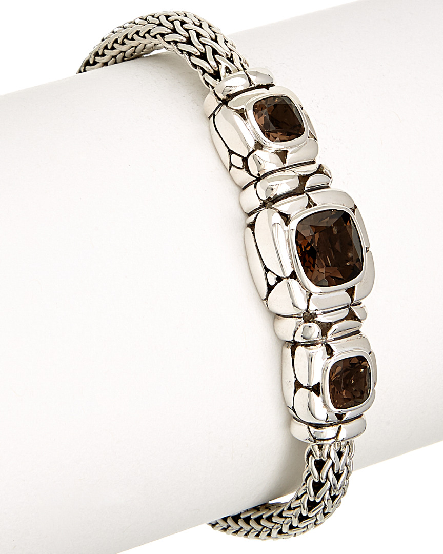Kali Silver Smoky Quartz Bracelet