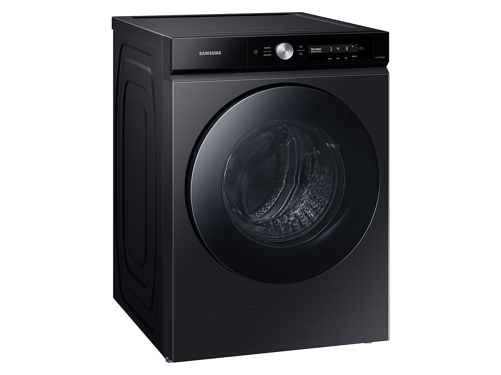 Bespoke 4.6 cu. ft. Large Capacity Front Load Washer with Super Speed Wash and AI Smart Dial in Brushed Black(WF46BB6700AVUS)