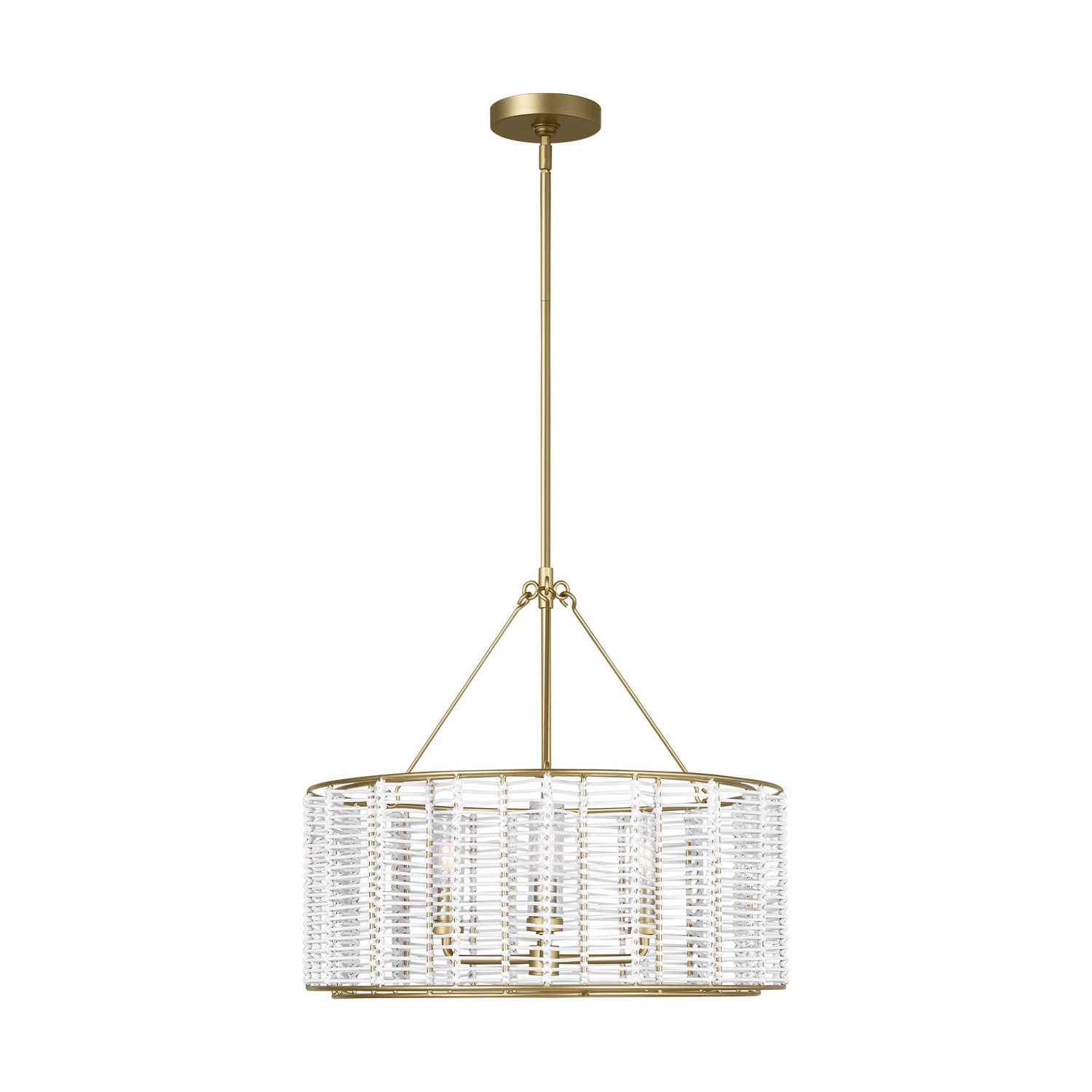Powder-Coated Brass Chandelier from the Winslow Collection
