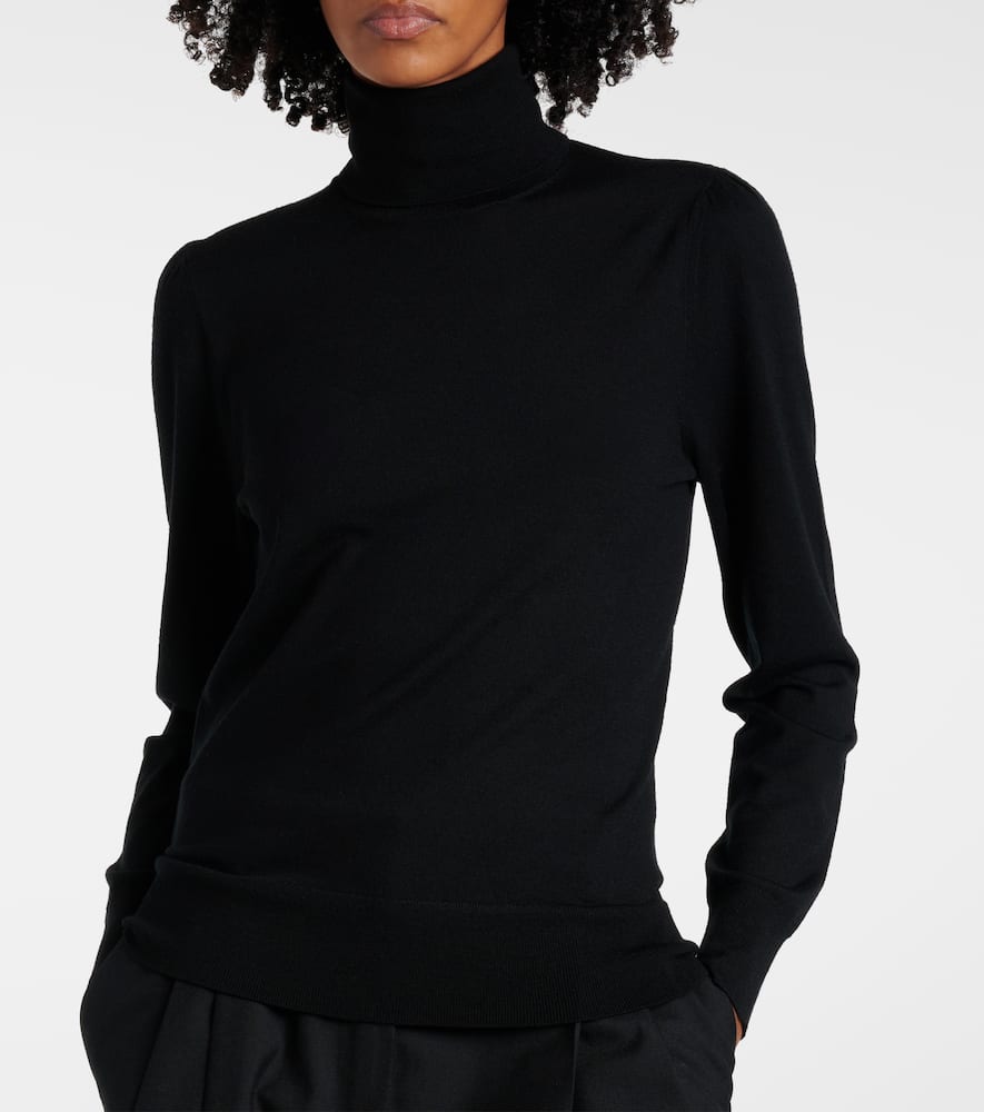 Wool turtleneck sweater