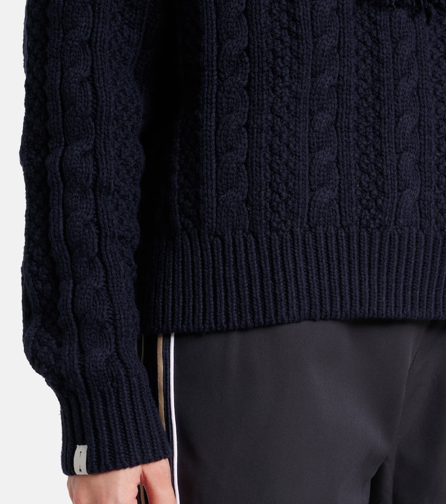 Clara fringed wool and cotton sweater
