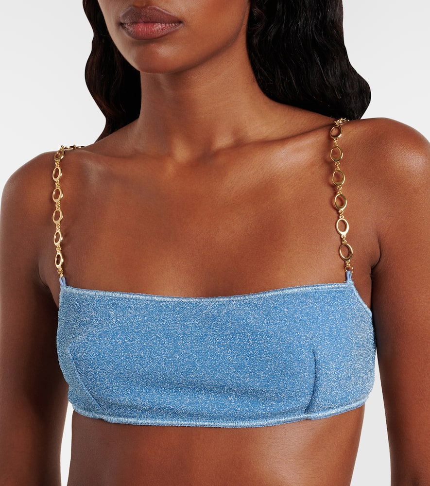 Oséree Lumière O Chain lamé bikini