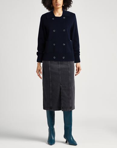 Woman Cardigan Navy Size 4 Wool