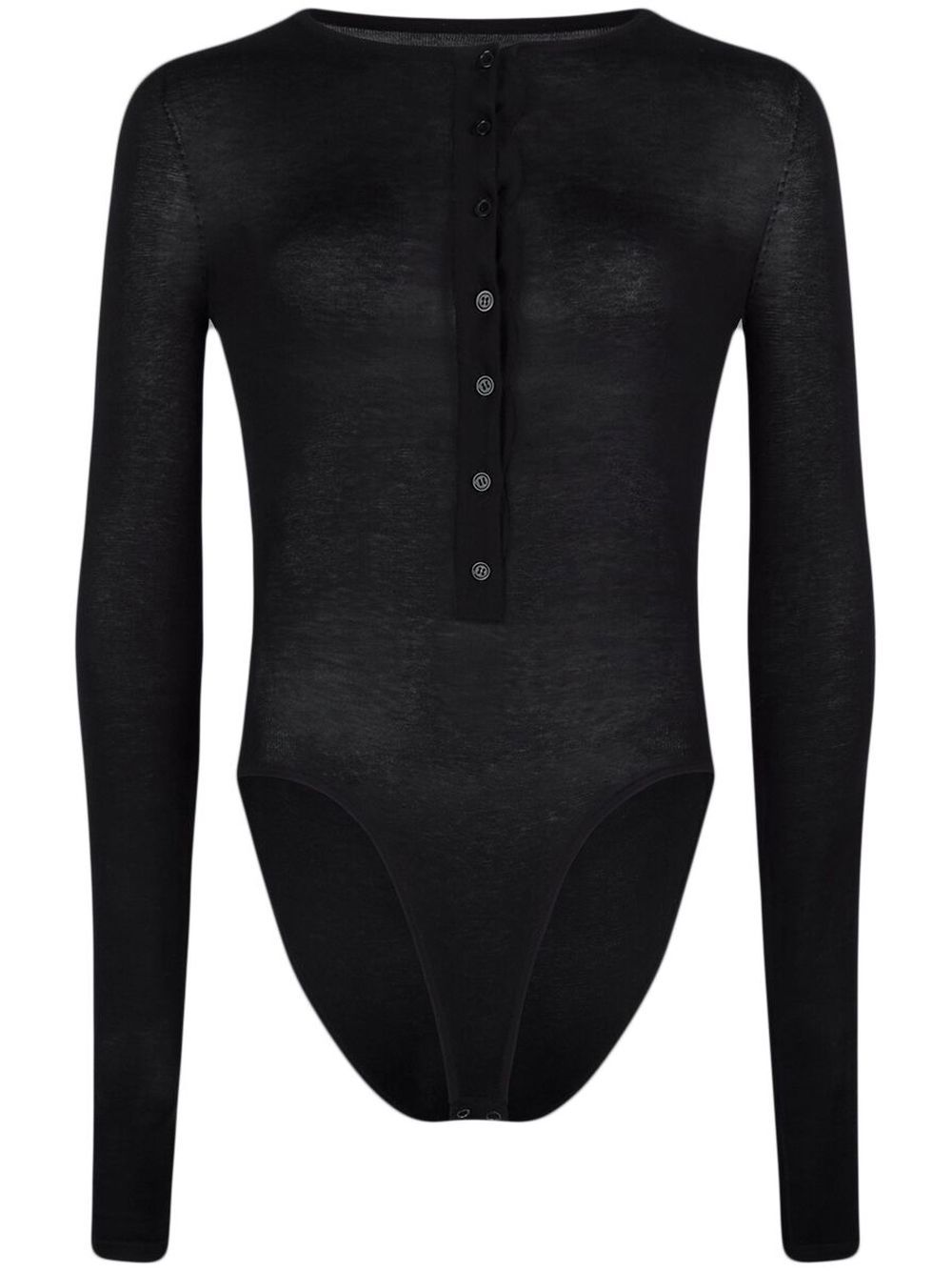 Roy button-up bodysuit - Black