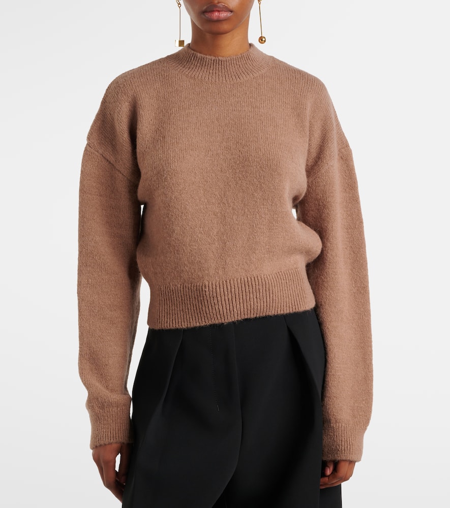 Alpaca and wool-blend sweater