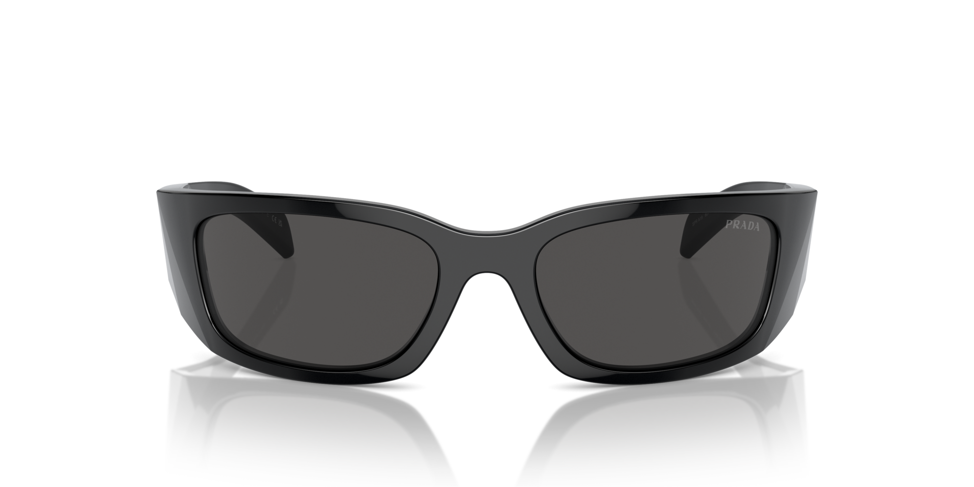 Prada Man Prada PR A19S 1AB5S0 Sunglasses Acetate Black Grey Butterfly Norma