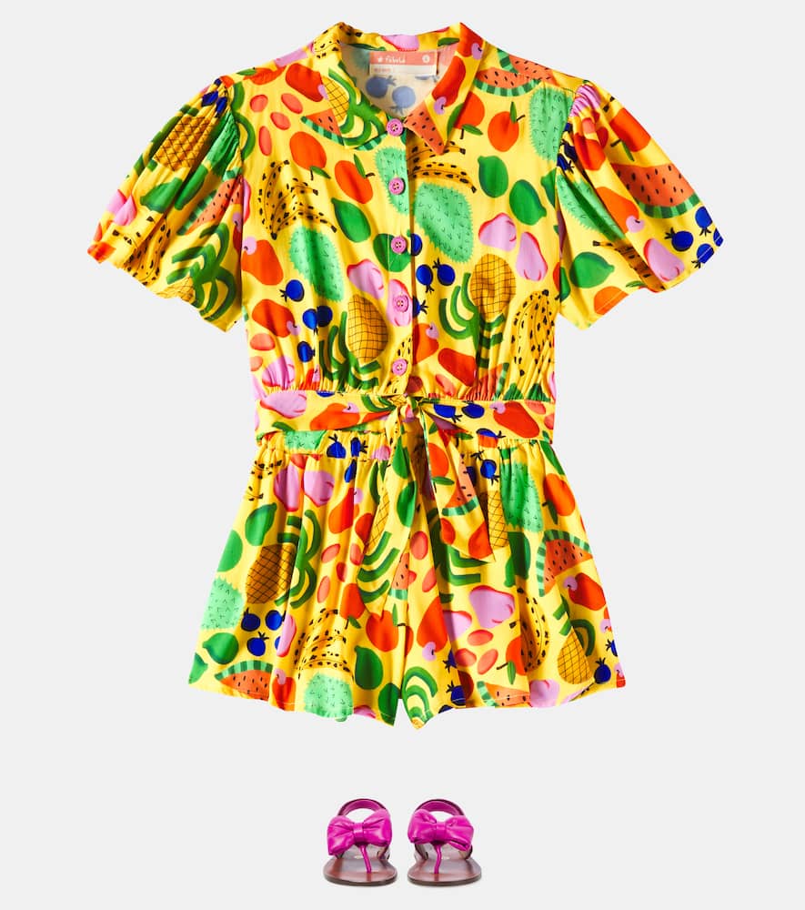 Fábula Printed top and shorts set