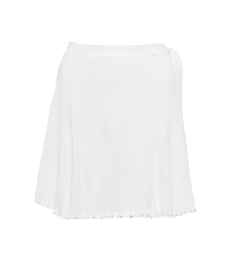 Live The Process Malia ribbed-knit tennis miniskirt