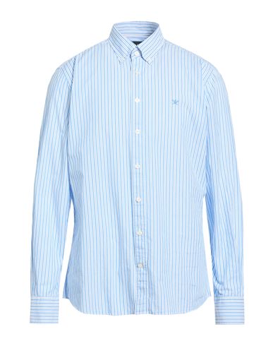 Man Shirt Light blue Size L Cotton