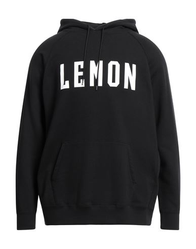 Man Sweatshirt Black Size L Cotton, Polyester, Elastane