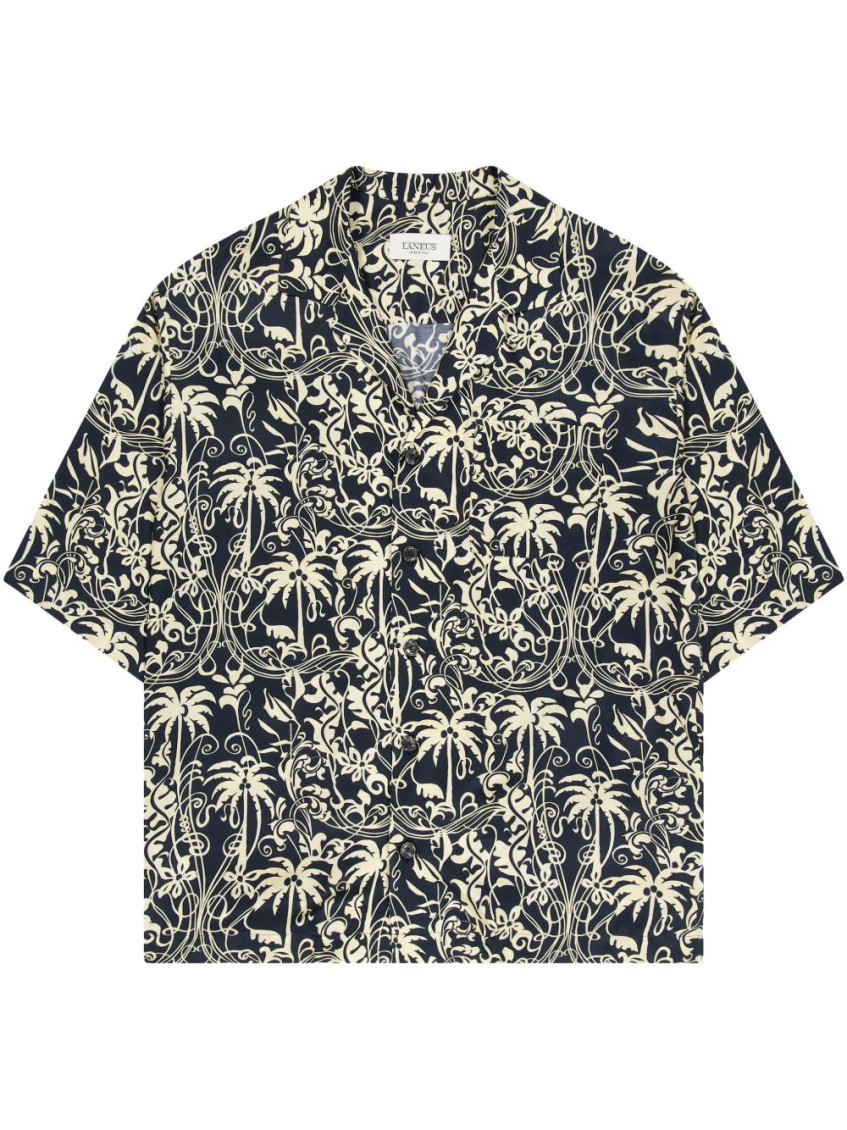Black Graphic Print Shirt