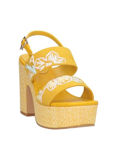 Woman Sandals Marigold Size 7 Textile fibers
