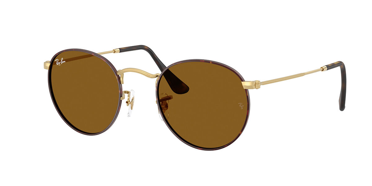Ray-Ban RB3447 Round Metal 927533 Men's Sunglasses Tortoiseshe