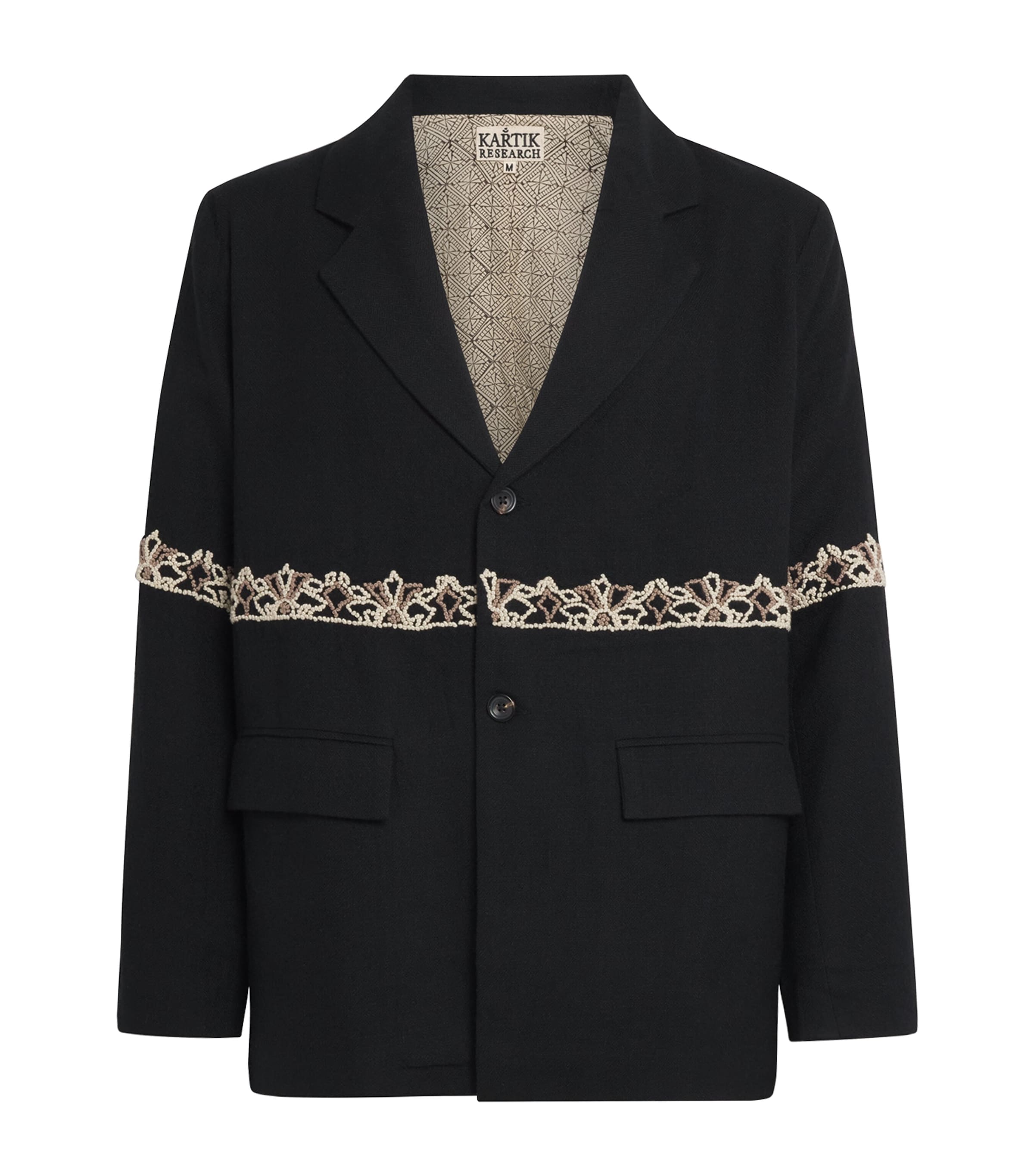 Wool Embroidered Blazer