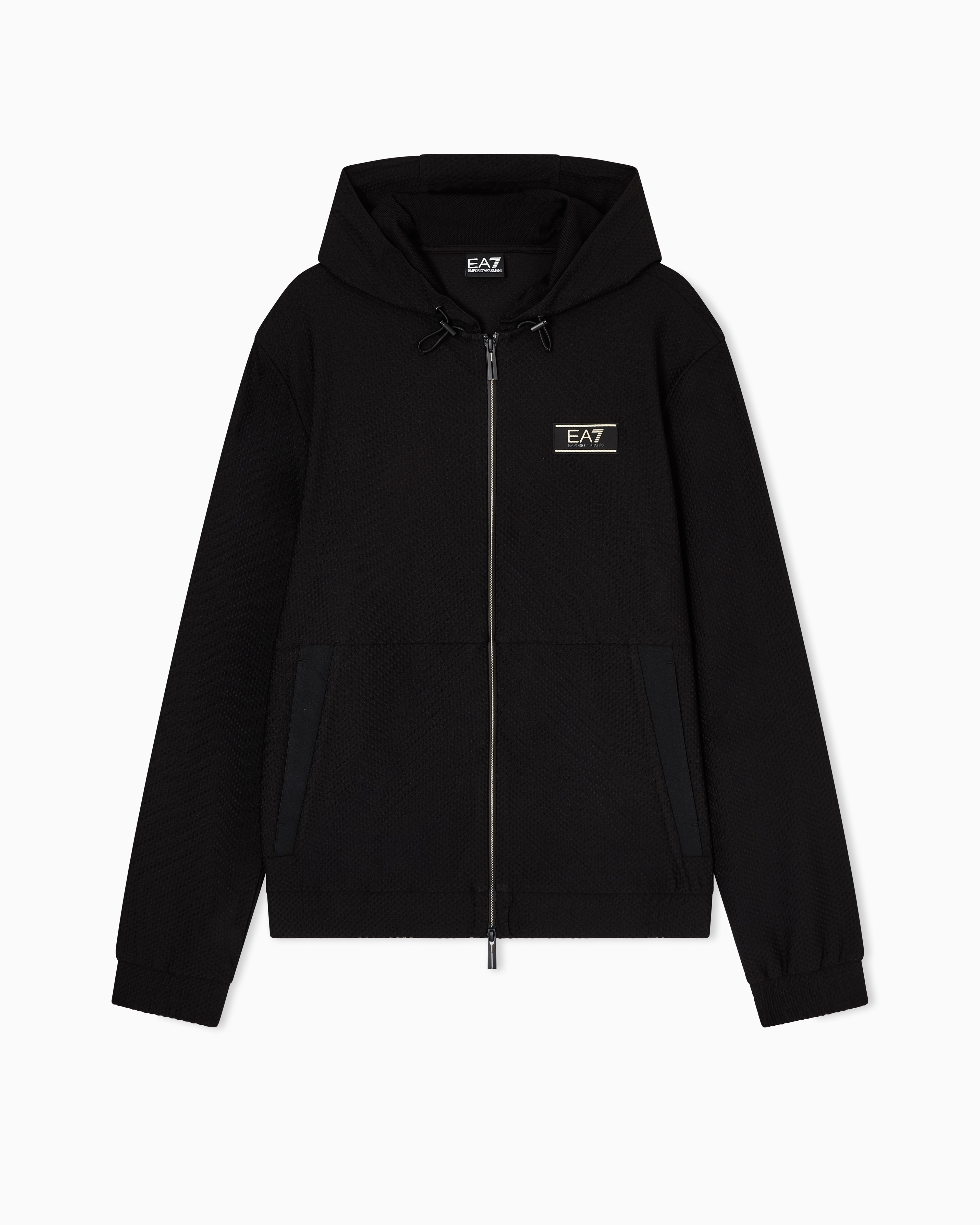 Premium Label technical fabric hooded sweatshirt