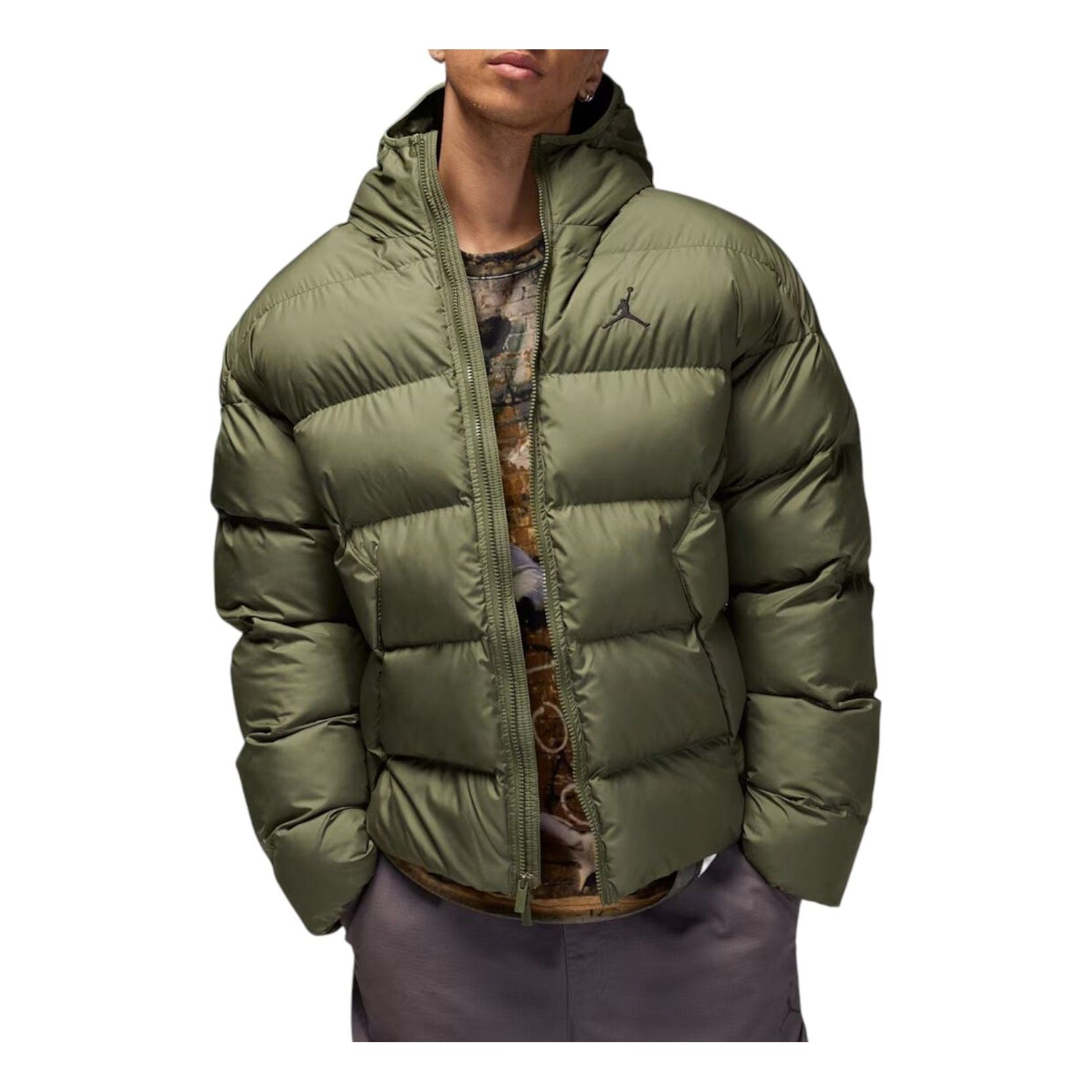 Brooklyn Therma-FIT Puffer Jacket 'Medium Olive Black'