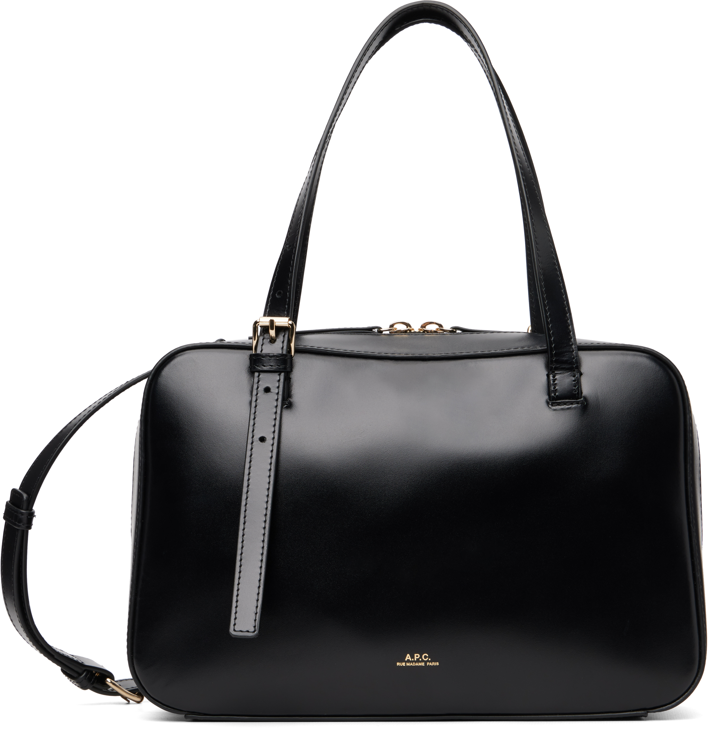 A. P.C. Black Virginie Box Bag