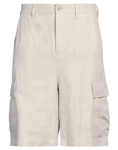 Drôle De Monsieur Man Shorts & Bermuda Shorts Beige Size S Cotton, Linen