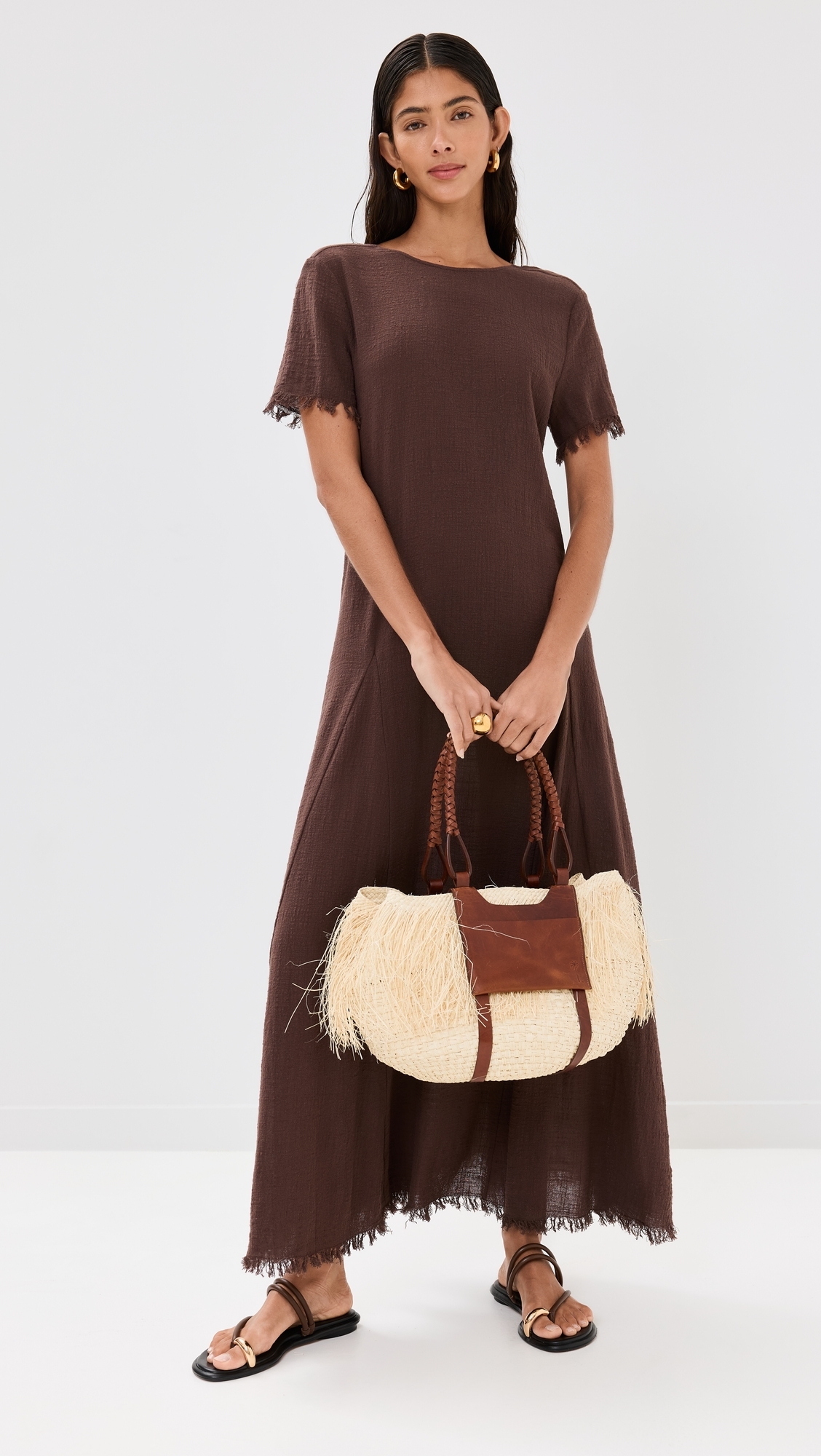 Le Havre Dress Dark Chocolate S