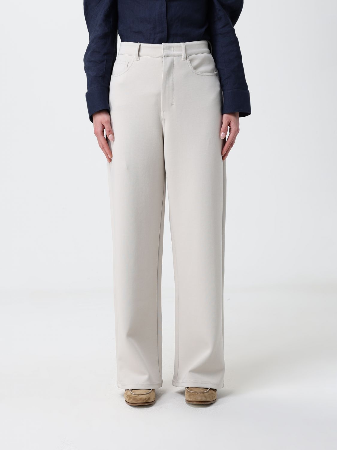 Pants Woman color Beige