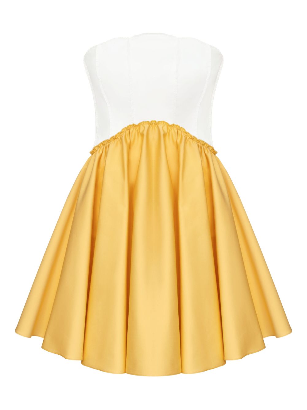 POST MERIDIEM pleated mini dress - Yellow