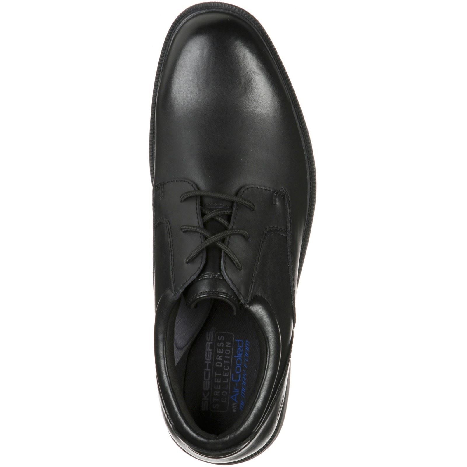 Skechers Dreston Rasmiss Leather Men's Black Standard Lace-Up Shoe
