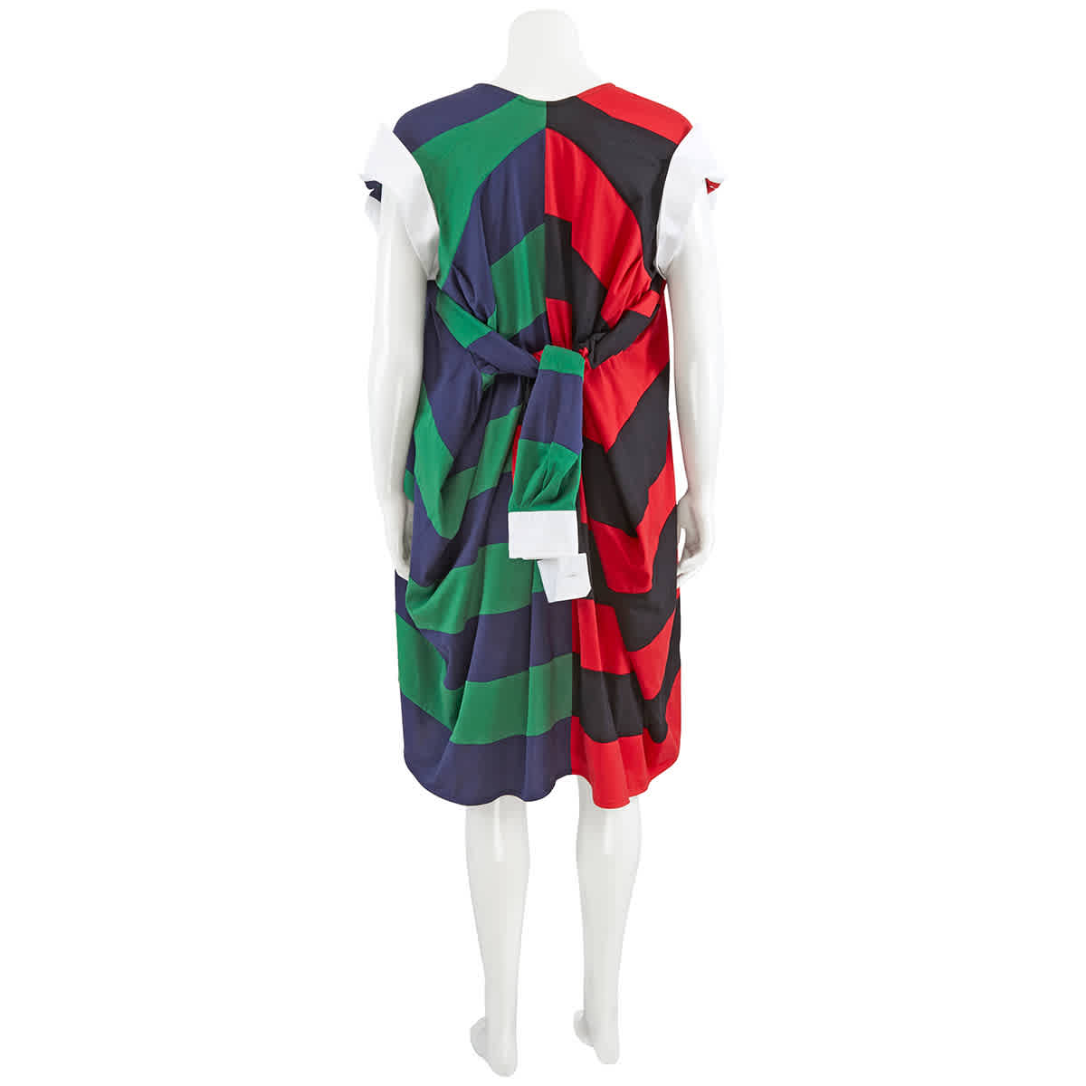 Striped Cotton Reconstructed Rugby Shirt Dress