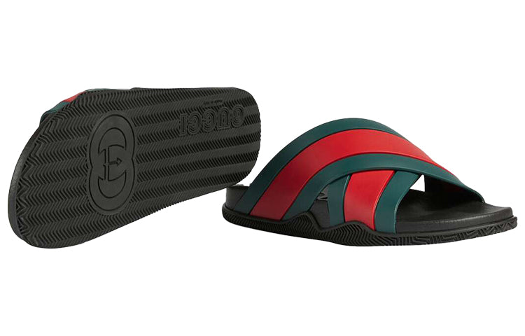 Rubber Slide 'Green Red'