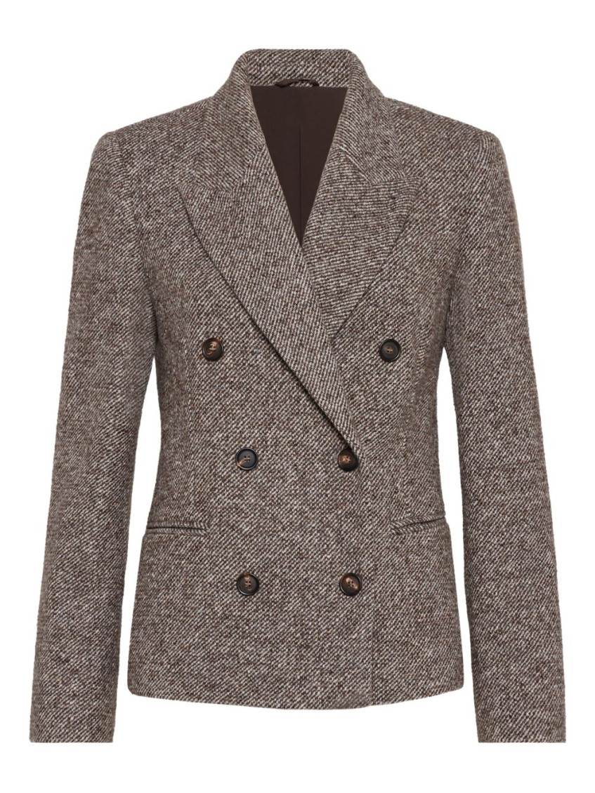 Double-breasted blazer - Brown