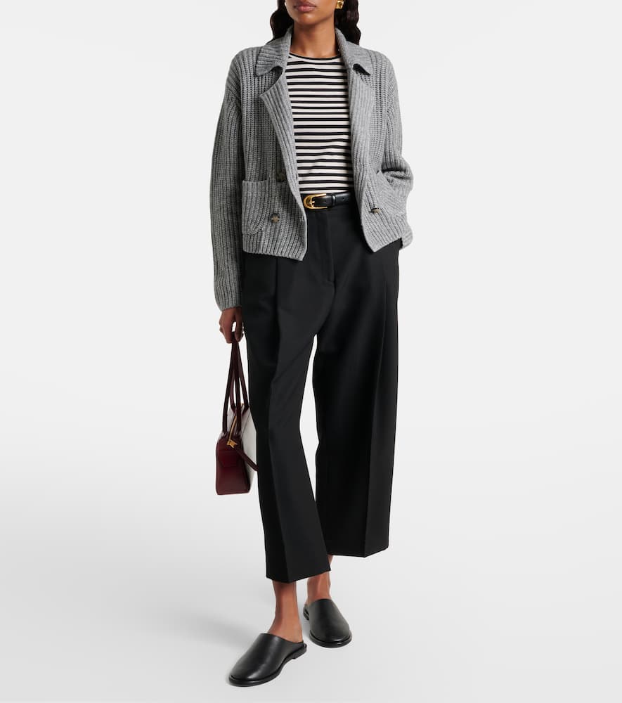 Cotton and cashmere cardigan