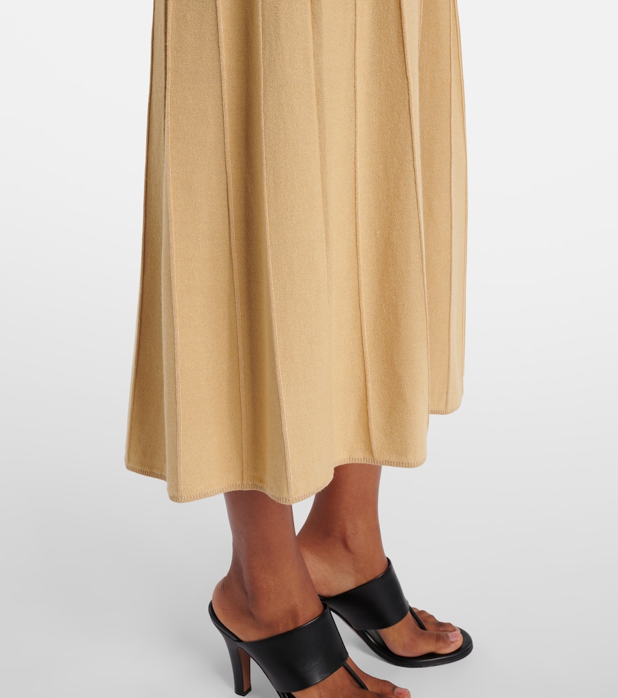 Pleated midi dress