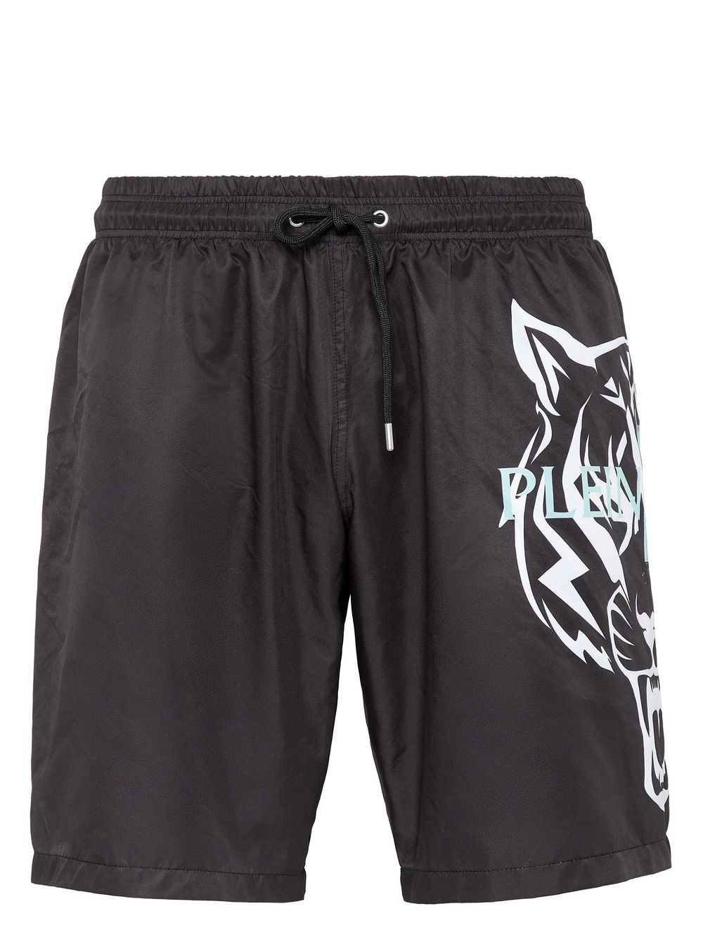 Tiger-print swim shorts - Black