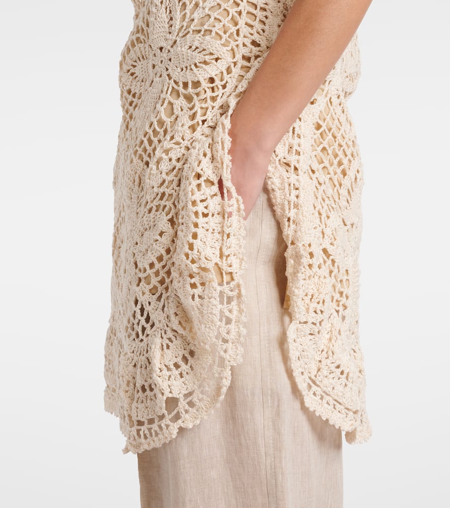 Crochet cotton beach dress