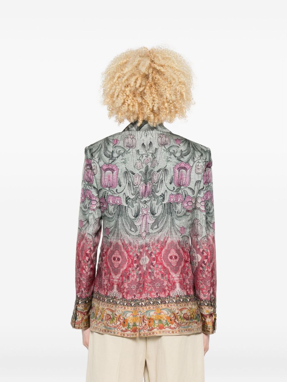 Pierre Louis Mascia Silk Single Breasted Jacket