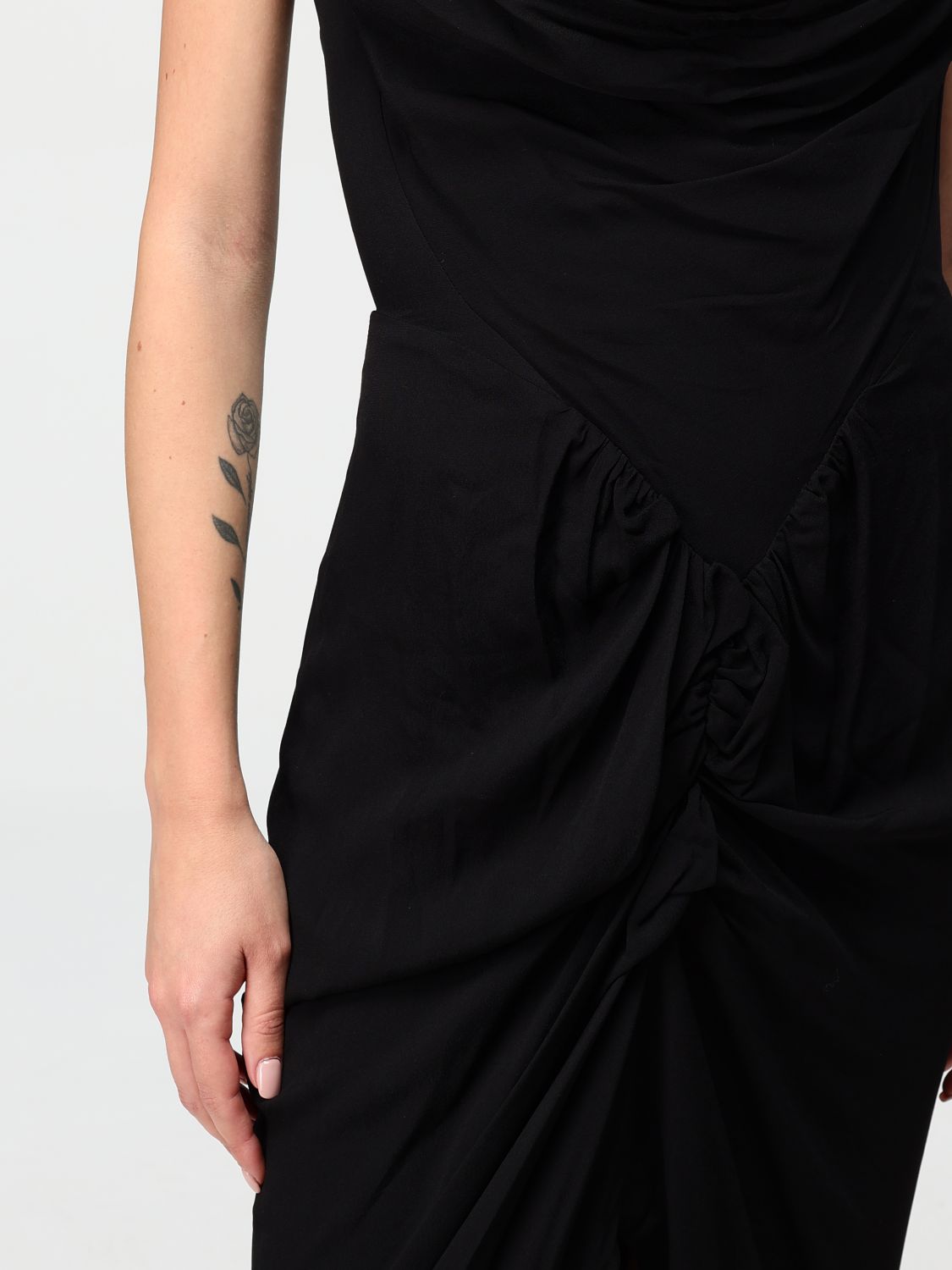 Cowl neck maxi dress - Black